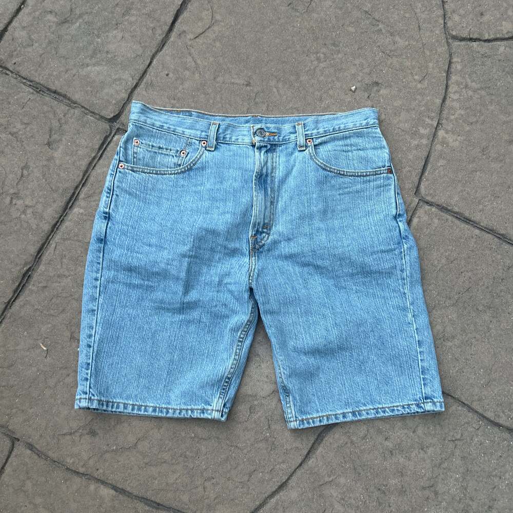 Levi's 505 Regular Fit Blue Jean Shorts Jorts 34